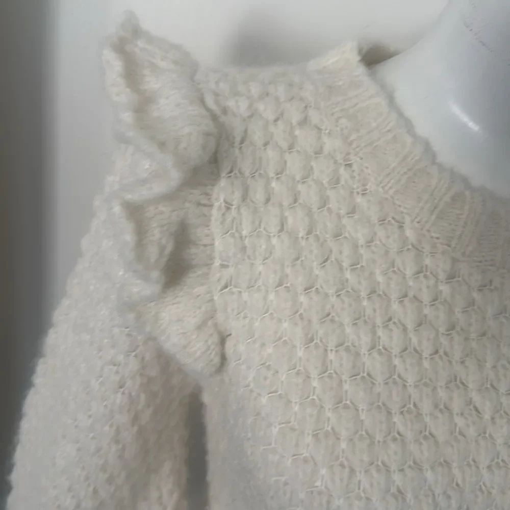 St. Roche Candy Alpaca Sweater-Ivory S - Picture 3 of 9